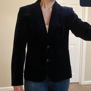 Vintage Blue Velour Like Women’s Jacket